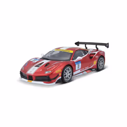 BBURAGO Ferrari 488 Challenge, Sports car model, Preassembled, 1:24, Ferrari 488 Challenge, Any gender, Metal, Plastic