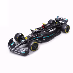 BBURAGO Mercedes W14 E Performance #44 Sports car model Preassembled 1:24