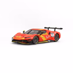 BBURAGO Ferrari 296 GT3, Sports car model, Preassembled, 1:43, Ferrari Racing 296 GT3, Any gender, Metal, Plastic