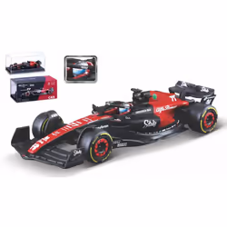 BBURAGO Alfa Romeo F1 C43 #77, Sports car model, Preassembled, 1:43, Alfa Romeo F1 C43 #77, Any gender, Metal, Plastic