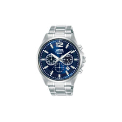 Lorus Mens Chronograph Watch Stainless Steel Strap - Blue