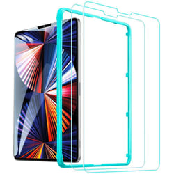 ESR Screen Protector for iPad Pro 12.9 inch (2021/2020/2018) [Face ID Compatible] [Easy Installation Frame] 9H-Hard HD Clear Tempered-Glass Screen