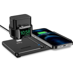ESR 2-in-1 Wireless Charger & Apple Watch Charging Stand - [Detachable iWatch Wireless Charging ] 15W Fast Charging for iPhone 12/11/XS/XR/8/8 Plus,