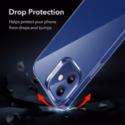 ESR Clear Case Compatible with iPhone 12 Compatible with iPhone 12 Pro, Slim Clear Soft TPU, Flexible Silicone Cover - Clear
