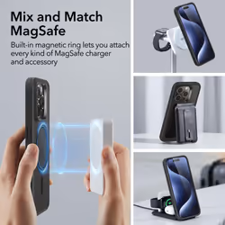 for iPhone 15 Pro Case, Compatible with MagSafe, Military-Grade Protection, Yellowing Resistant, Scratch-Resistant Back,