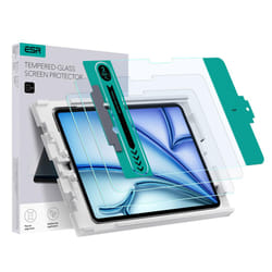 2 Pack Tempered-Glass Screen Protector for iPad Air 11 Inch 2024 M2, iPad Air 6th Generation, Tempered-Glass Film with Easy Application Tray, Scratch