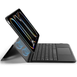 ESR Ascend for iPad Pro 11 Inch 2024  Keyboard Case with Trackpad  Magnetic Detachable Keyboard with Backlit Keys  Fully Landscape Stand  Bl