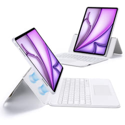 ESR Ascend for iPad Air 13 Inch 2024  Keyboard Case with Trackpad  Magnetic Detachable Keyboard with Backlit Keys  Fully Adjustable Portrait