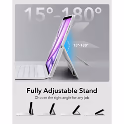 ESR Ascend for iPad Air 13 Inch 2024  Keyboard Case with Trackpad  Magnetic Detachable Keyboard with Backlit Keys  Fully Adjustable Portrait
