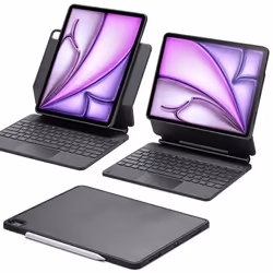 ESR iPad Air 13 Inch Keyboard (M2  2024)  iPad Air 13 Inch Case with Keyboard  Easy-Set Magnetic Stand  Portrait/Landscape Mo ...
