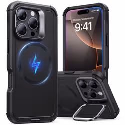 ESR for iPhone 16 Pro Max Case with Stand 23FT Military-Grade Drop Protection Heavy Duty Magnetic Phone Case Compatible wi ...