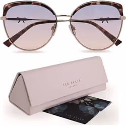 Ted Baker Tamma Sunglasses Gloss Milky Pink Tortoiseshell
