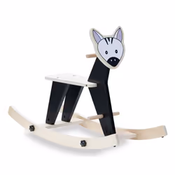 Hauck Rock N Swing Zebra, 1.6 yr(s), Black, White, Wood