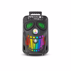 iDance Funky Skull FS400, 80 W, Wired & Wireless, Black, Acrylonitrile butadiene styrene (ABS), Universal, MicroSD (TransFlas ...
