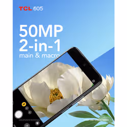 TCL 605 16.9 cm (6.67") Dual SIM Android 15 4G USB Type-C 4 GB 128 GB 5200 mAh Blue - Additional view 3