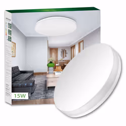 LE 15W LED Ceiling Lights Waterproof IP54 Bathroom Light Fitting Daylight White 1250 Lumens 100W Equivalent 22cm Non-dimmable ...