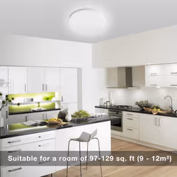 LE 15W LED Ceiling Lights Waterproof IP54 Bathroom Light Fitting Daylight White 1250 Lumens 100W Equivalent 22cm Non-dimmable Flush or Surface...