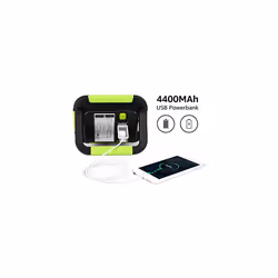 LE 10W Portable Work Light, USB Rechargeable LED Camping Light, 1000 Lumens, 3 Modes, Power Bank, Water Resistant Outdoor Flood Light for Emergen