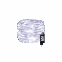 LE Rope Lights Mains Powered, Waterproof Outdoor String Lights, 10M 100 LED, Daylight White, Timer, Low Voltage, 8 Modes for ...