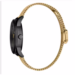 Esprit ES1G212M0095 Golden Mesh Strap Black Dial Mens Watch
