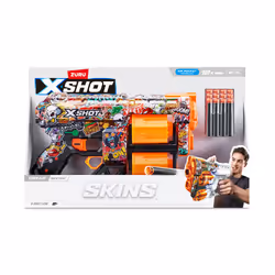 XSHOT Skins Dread Dart Blaster - Sketch (12 Darts) ZURU