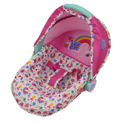 Baby Alive: Deluxe Doll Car Seat  Pink & Rainbow  3in1  Fits Dolls Up to 18  Multifunctional Unit That Can Be Used As A Doll Carrier Or A Feeding Chai