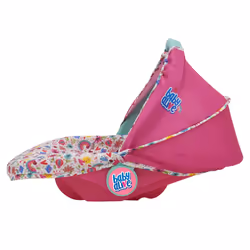 Baby Alive: Deluxe Doll Car Seat  Pink & Rainbow  3in1  Fits Dolls Up to 18  Multifunctional Unit That Can Be Used As A Doll Carrier Or A Feeding Chai