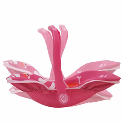 Peppa Pig: Baby Doll Car Seat - Pink & White Dots - Fits Dolls Up to 18"" Convertible Into A Feeding Chair  Plastic Shell W/Fabric  Harness Belt  Pret