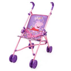 Peppa Pig: Doll Umbrella Stroller - Purple  Pink  Flowers - Accessory for Dolls Up to 24""""  Foldable Design  Retractable Canopy  Kids Toy  Ages 3+