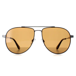 Ted Baker Sunglasses TB1691 Maeve 901 Gunmetal with Black Painted Rim Brown