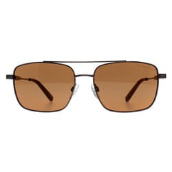 Ted Baker Sunglasses TB1720 Elijah 910 Shiny Light Gunmetal Brown