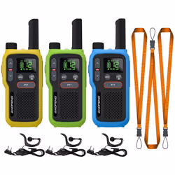 GT-18 Walkie Talkie PMR446 License Free Radio for Kids Adults, Long Range Rechargeable Walky Talky 1500mAh Battery, Dual-PTT, ...