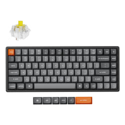 Keychron K2 Max keyboard Universal USB + RF Wireless + Bluetooth QWERTY UK English Black, Grey