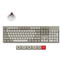 Keychron C2 Pro 8K keyboard Universal USB QWERTY UK English Grey