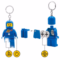 LEGO Iconic Spaceman (Blue) Minifigure Key Light LED Lite - KE10H