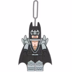 Lego Batman Movie Glam Rocker Batman Silicone Luggage Bag Tag for Travel Gym School or Backpack