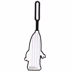 Lego Silicone Luggage Tag for Travel  Suitcase  Backpack  Summer Beach Bag - Banana Guy 53057  Writable Surface on Back for Identification. Measures A