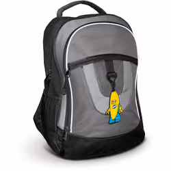 Lego Silicone Luggage Tag for Travel  Suitcase  Backpack  Summer Beach Bag - Banana Guy 53057  Writable Surface on Back for Identification. Measures A