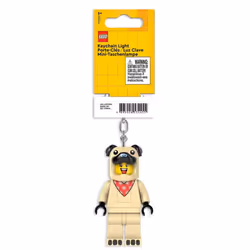 LEGO Iconic Pug (Dog) Suit Guy Minifigure Key Light - KE213H