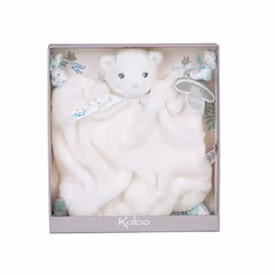 Kaloo Baby Comforter Doudou Bear Ivory Blanket New Born Snuggling