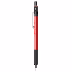 Rotring 2164107, Red, Acrylonitrile butadiene styrene (ABS), HB, Hexagonal, Stainless steel, 0.5 mm