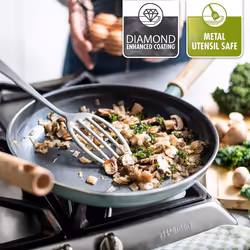GreenPan MayFlower 9-Piece Nonstick Cookware Set, 100% ToxinFree, Healthy Ceramic, Metal Utensil/Induction/OvenSafe, Blue