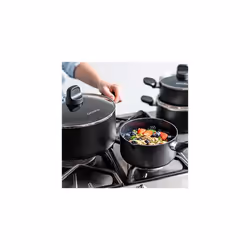GreenPan Memphis Non-Stick 4 Piece Cookware Set, PFAS Free, Black