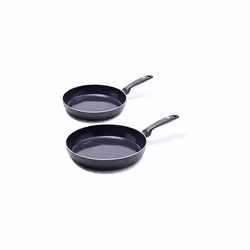 GreenPan Frying Pan Set, Non Stick, Toxin Free Ceramic Pans - Induction & Oven Safe Cookware - 24/28 cm, Black
