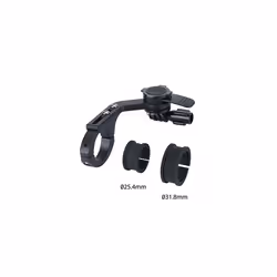 MountCase Forward Bike Mount with Adjustable Arm and 360 Degree Rotation, Black