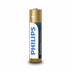 Philips Premium Alkaline LR03M4B/10, Single-use battery, AAA, Alkaline, 1.5 V, 4 pc(s), Cd (cadmium), Hg (mercury), Pb (lead)