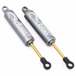 YeahRacing 100mm Desert Lizard Two Stage Internal Spring Damper Pair Gun Metal For Crawler, Spring set, Aluminium, Aluminium