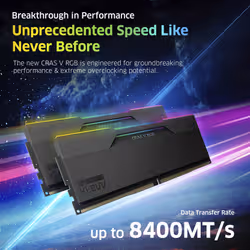 Klevv 32GB (2X16GB) 6000MHz CL30 DDR5 GAMING RAM MODULE 30-36-36-76 1.35V CRAS V RGB KIT - Additional view 2