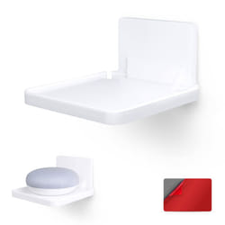 BRAINWAVZ Drill Free Wall Mount Shelf for Security Cameras  Baby Monitors  Speakers & More  Universal Holder  Strong Adheasive  Easy to Install  No Me