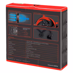 ARCTIC BioniX P120 (Red) – Pressure-optimised 120 mm Gaming Fan with PWM PST - Additional view 7